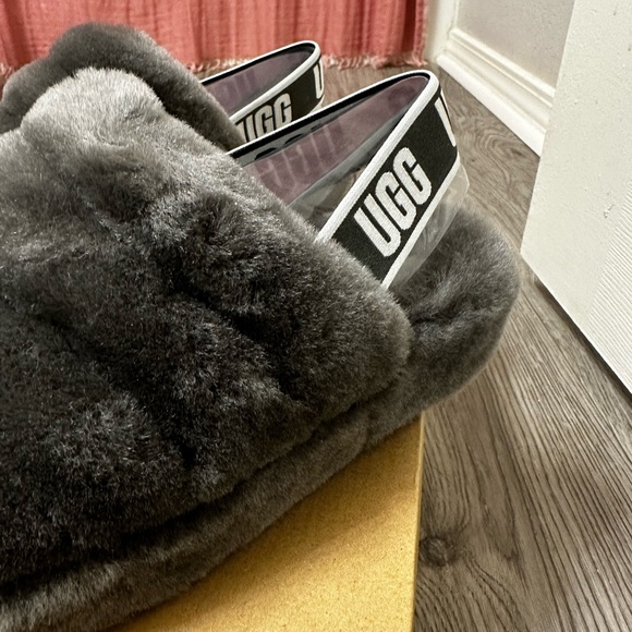 Ugg Fluff Yeah Grey Slide - Picture 4 of 4